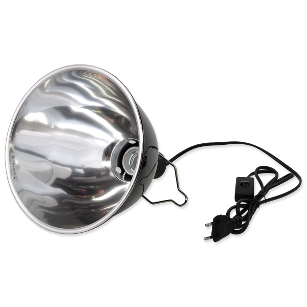 Preview: Lampenfassung (Keramik) mit Reflektor tall 19cm